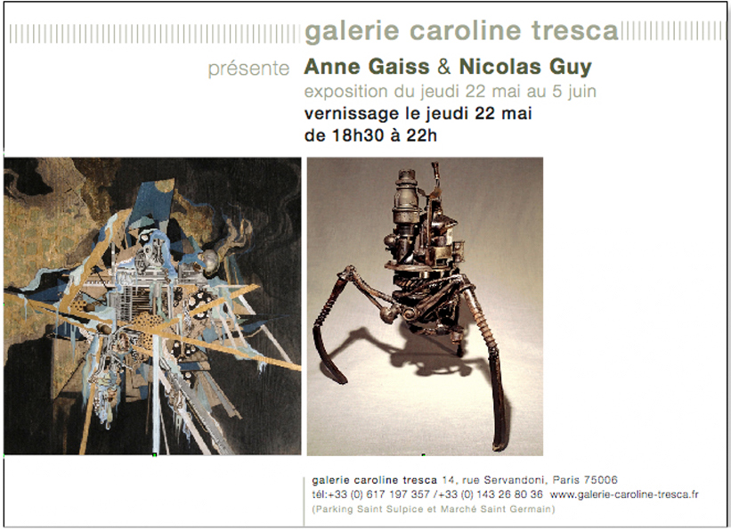 Exposition de Nicolas Guy à la galerie Besoin d'envies à Vayrac, dans le Lot 46110